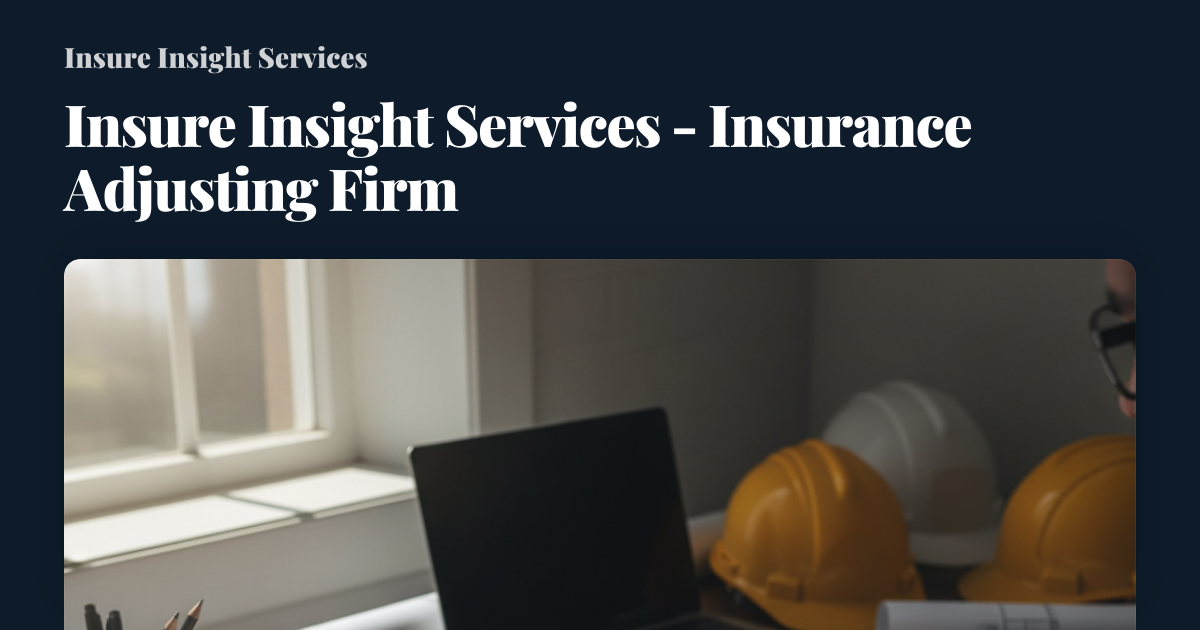 Insure Insight Services - Insurance Adjusting Firm
